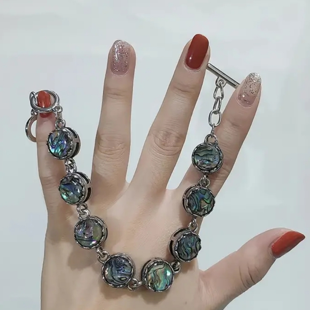 Round Abalone Shell Bracelet